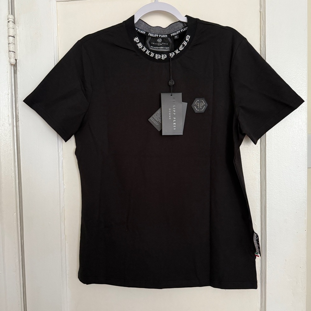 NWT Philipp Plein black T-shirt M size homme / men